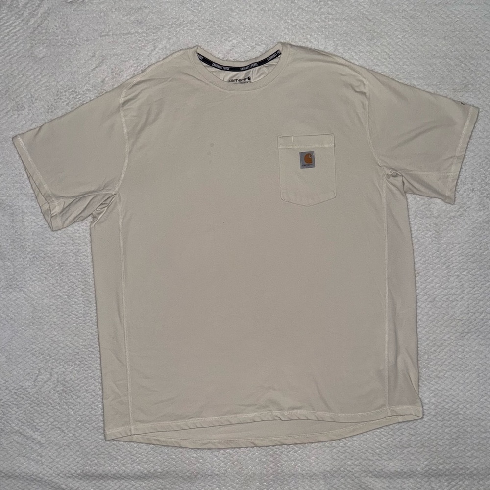 Carhartt Men's Beige Short Sleeve Tee